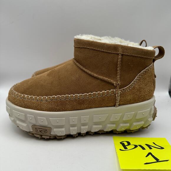 UGG VENTURE DAZE MEN'S 6 WOMEN'S 7 ULTRA MINI CHESTNUT BOOTS 1158200 - Picture 2 of 6